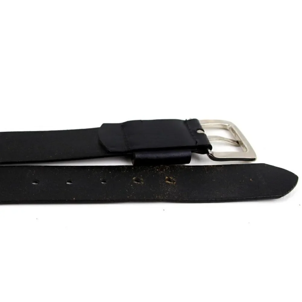 SADDLE BLACK GENUINE LEATHER 1.5